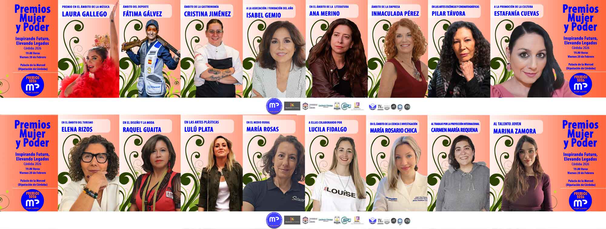 Cartel Vertical de Mujeres Extraordinarias, Premios Mujer y Poder 2026