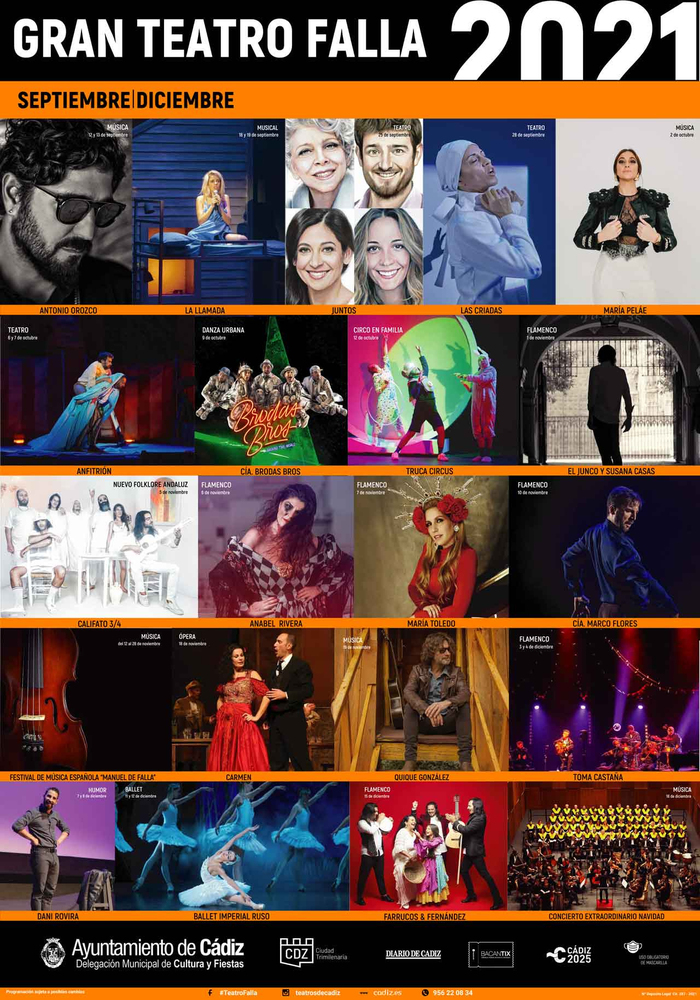 Cádiz: La nueva temporada del Títere, el Falla y La Lechera se abre al teatro, la música y el flamenco desde la diversidad