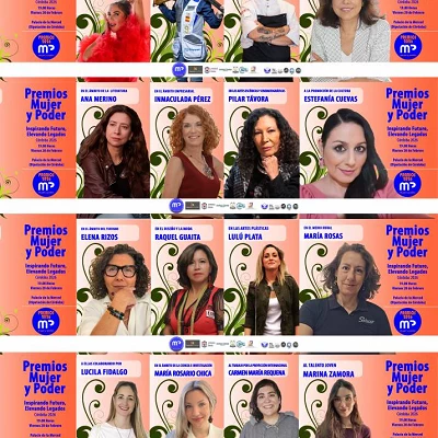 Cartel Vertical de Mujeres Extraordinarias, Premios Mujer y Poder 2026