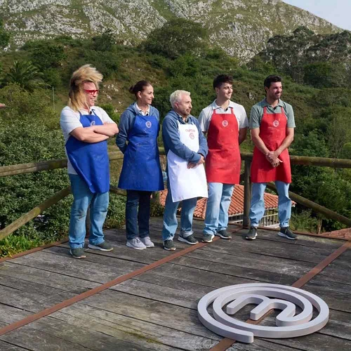 Los semifinalistas en el momento de grabación de exteriores