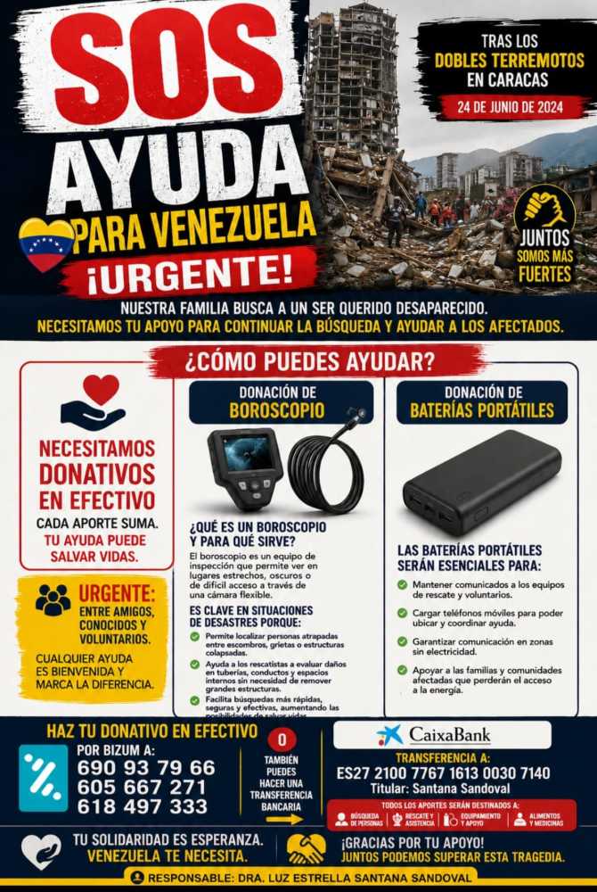 Terremotos en Caracas. SOS