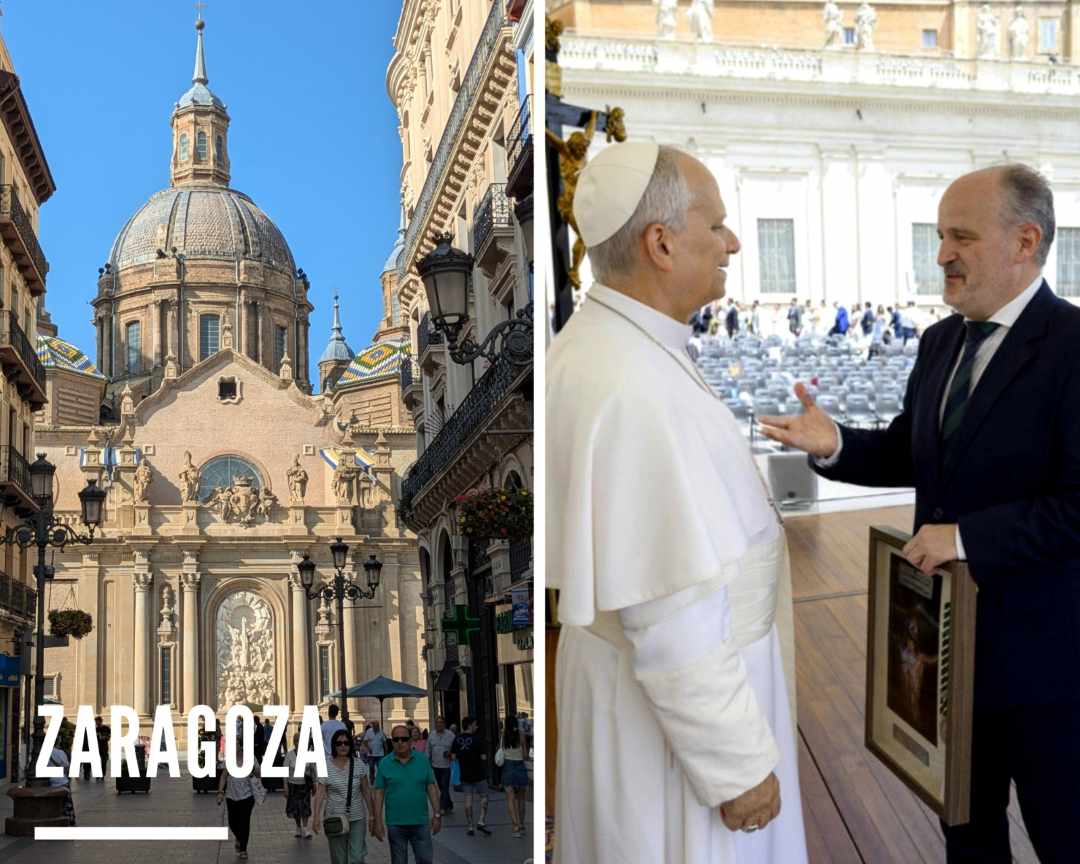 Papa León XIV y Zaragoza