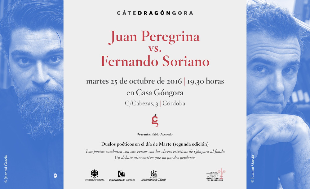 Cátedra Góngora cita a Juan Peregrina y Fernando Soriano en un duelo poético