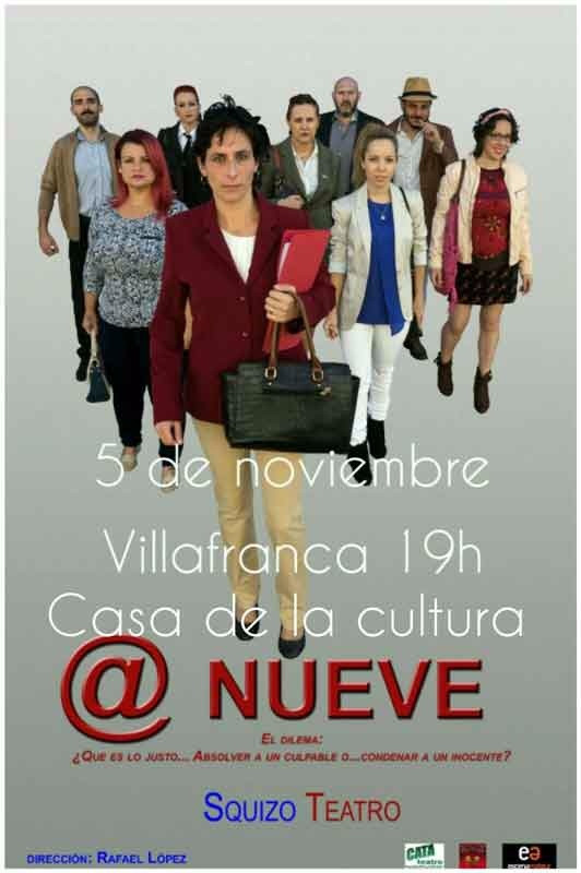 @ Nueve de Squizo Teatro llega a Villafranca de Córdoba (Promo en video)