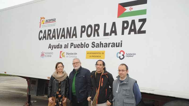Parte hacia el Sáhara el camión de alimentos de Caravana por la Paz