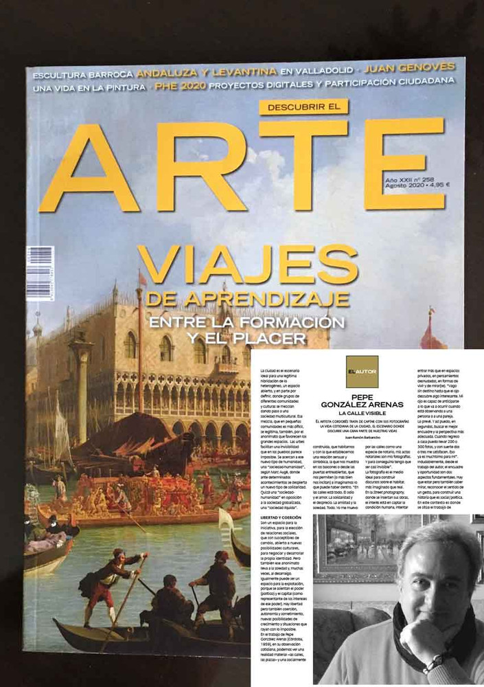 La revista 'Descubrir el Arte' dedica varias páginas de su número de agosto, al cordobés González Arenas