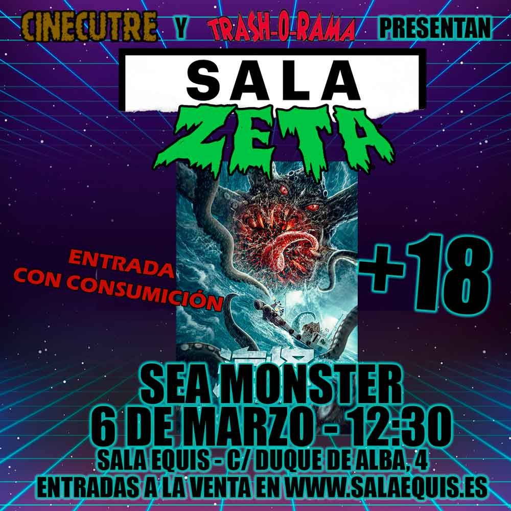 SALAEQUIS MADRID: Los tiburones de dos cabezas y los pulpos gigantes de la película china "Sea Monster", protagonizan una nueva sesión de "cine cutre" el 6 de marzo