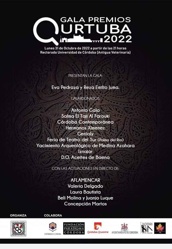 La asociación ‘Córdoba solo hay una’ celebra su primera Gala de los premios Qurtuba en el salón de actos del Rectorado de la Universidad de Córdoba.