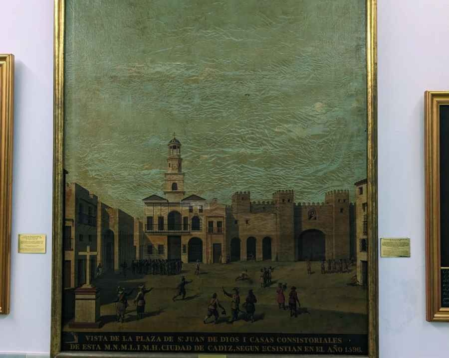 RESTAURACIÓN DEL ÓLEO “PLAZA DE SAN JUAN DE DIOS EN 1596”