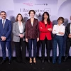 En la imagen (de izquierda a derecha), Óscar Álvarez López, Raquel del Castillo, María Rosa Martínez Rodríguez, Anabel Suso, Sonsoles Ónega y José Antonio Antón