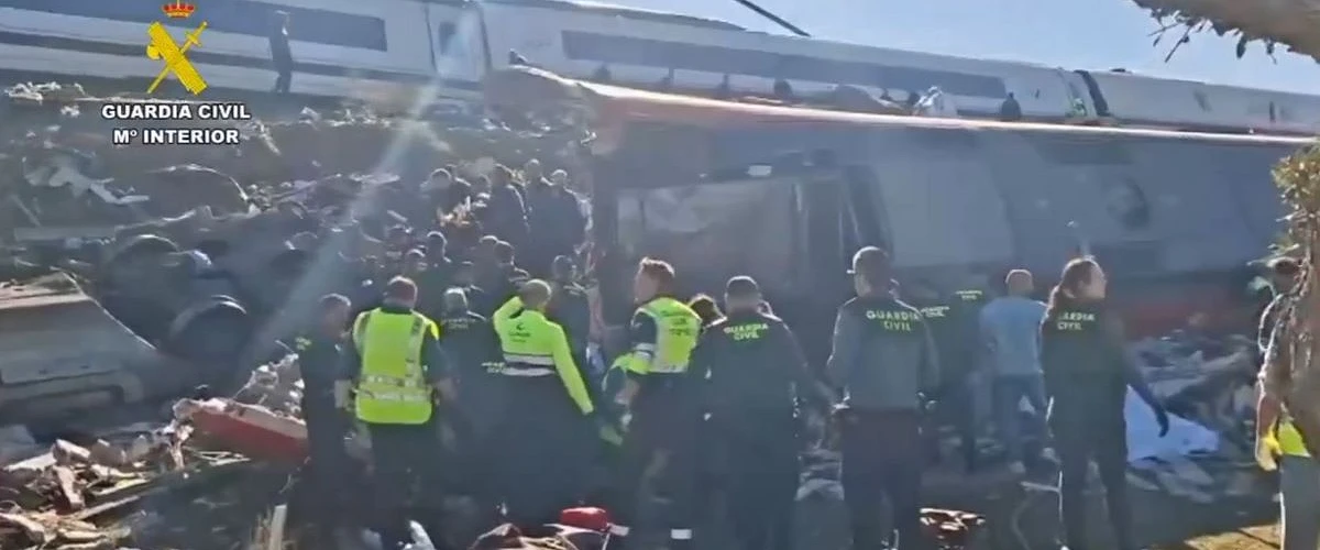 Captura Accidente Tren Urda por la GC