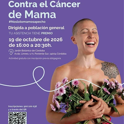Cartel Día Internacional del Cancer de Mama en Córdoba
