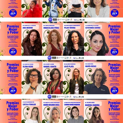 Cartel Vertical de Mujeres Extraordinarias, Premios Mujer y Poder 2026