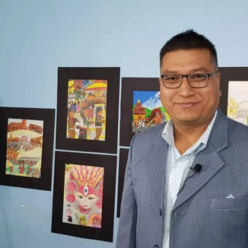 Luz de Katmandú: Arte y la misión de Ajay Deshar